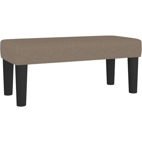 vidaXL Box spring postelja z vzmetnico taupe 90x200 cm blago, (20895344) Cene
