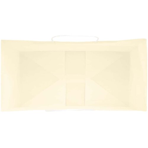  Papirnate vrećice 50 kom s ručkama žute 32x17x25 cm Slike