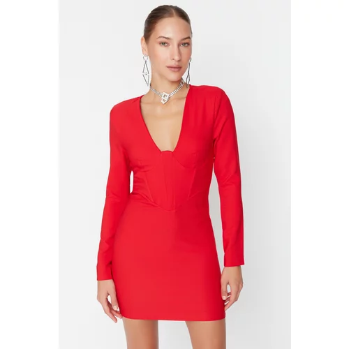 Trendyol Red Underwire Woven Dress