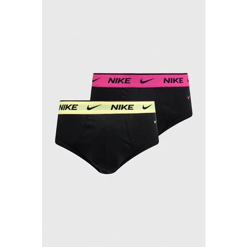 Nike Slip gaćice 2-pack za muškarce, boja: crna
