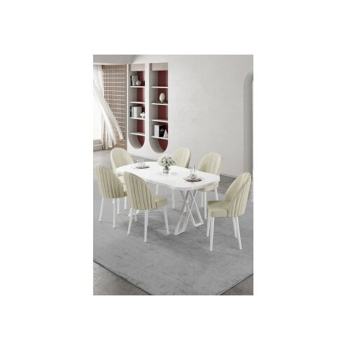 Hanah home Trpezarijski set, 7 dijelova, svijetlozelena Cene
