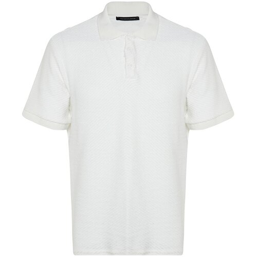 Trendyol Polo T-shirt - White - Fitted Cene