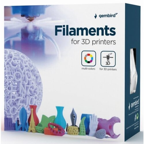 Gembird 3DP-ABS1.75-01-FR abs filament za 3D stampac 1.75mm, kotur 1KG, fluorescent red Cene