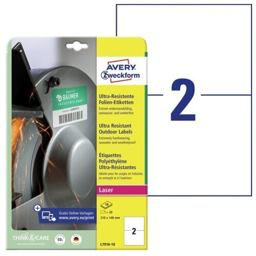  Etikete zweckform l7916-10 210x148mm ZWECKFORM1 Cene