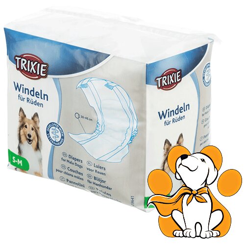 Trixie diapers Male, Pelene Za Mužjake - 12 Komada, 30-46cm, S-M Cene