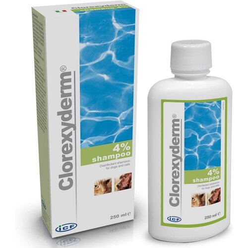 clorexiderm icf antiseptični šampon za pse i mačke chlorexyderm, 4%, 250ml Cene