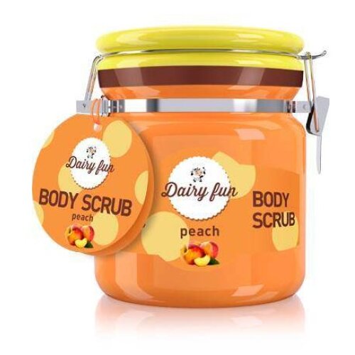Delia DAIRY FUN - Regenerativni piling za telo sa aromom breskve 300g Slike