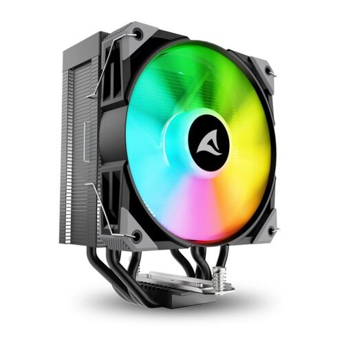 Sharkoon CPU A40 RGB BLACK AIR COOLER 120mm PWM 220W procesorski hladilnik Cene