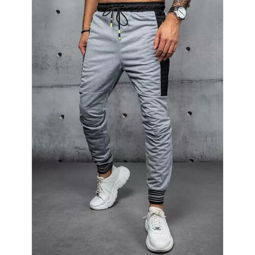 DStreet Men's light gray sweatpants UX3870 Slike
