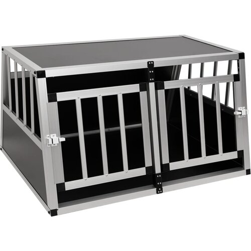 Kavez za pse s dvostrukim vratima 89 x 69 x 50 cm Slike