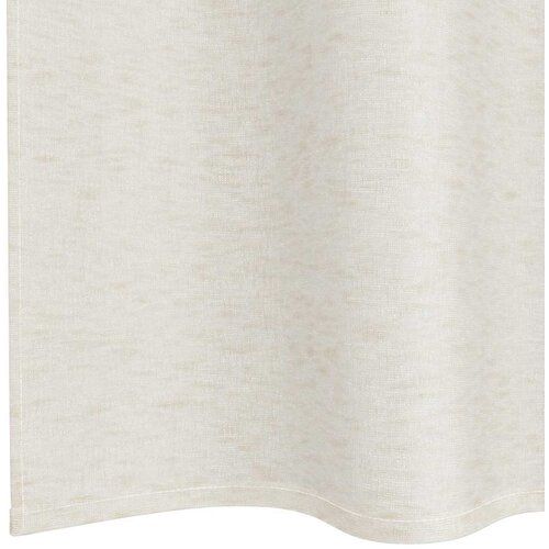 Voile zavjesa sa zavjesama 2 pcs Krema 260 x 140 cm Poliester Slike