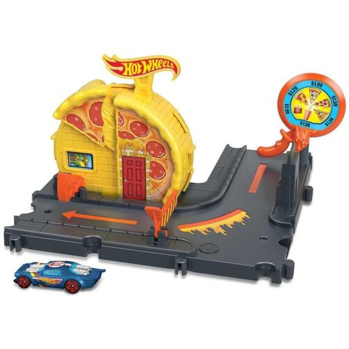 Mattel Hot Wheels Speedy Pizza avto in proga v merilu 1/64, Ve?barvno, (21581913) Cene