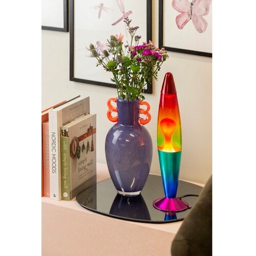 Leitmotiv Zelena steklena lava svetilka (vi&amp;scaron;ina 41,5 cm) Rainbow Rocket Lava &amp;ndash; Slike