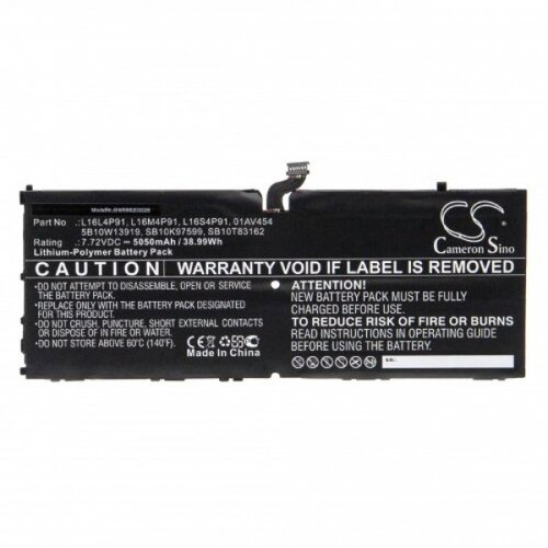 VHBW Baterija za Lenovo ThinkPad X1 Tablet 3rd Gen, 5050 mAh Slike
