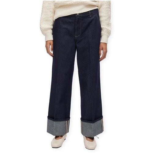ROUGE EDIT Martine RW Jeans - Dark Medium Blue Denim Plava Cijene