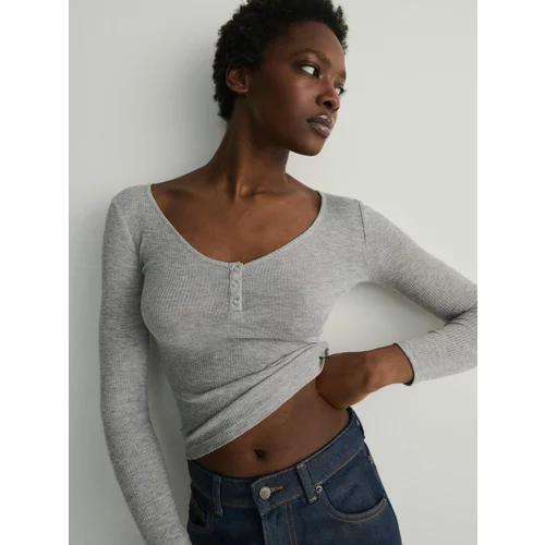 Reserved Ladies` blouse body - svetlo siva