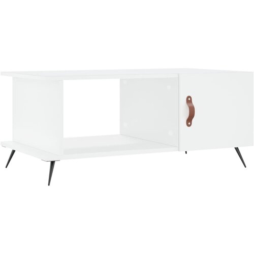 Maison Chic Klubska mizica - kavna mizica - Nizka mizica bela 90x50x40 inženirski les, (21754464) Slike