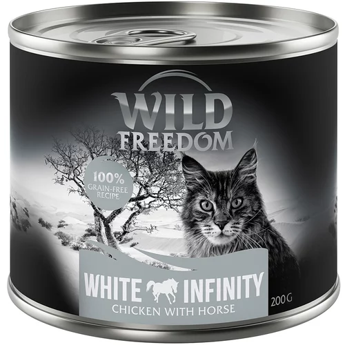 Wild Freedom Ekonomično pakiranje: Adult 12 x 200 g - White Infinity - piletina i konjetina