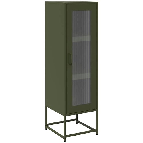 Maison Chic Komoda - Predalnik Olive Green 36x39x123 cm Hladno valjano jeklo, (21722243) Slike
