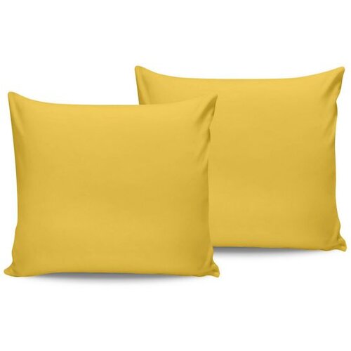 Dark yellow yellow pillowcase set (2 pieces) (fr) Cene