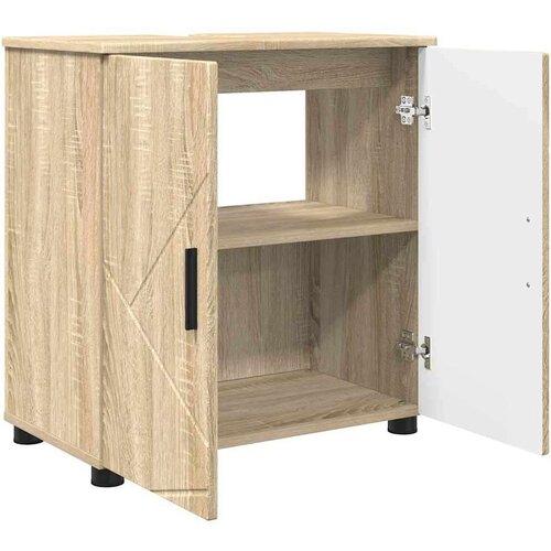VidaXL Kupaonski ormar sonoma hrast 61 x 35 x 64 cm Konstruirano drvo Slike