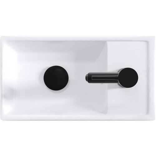  Umivaonik za kupaonicu Mat Crna 40,5 x 22,5 x 11,5 cm Metal Slike