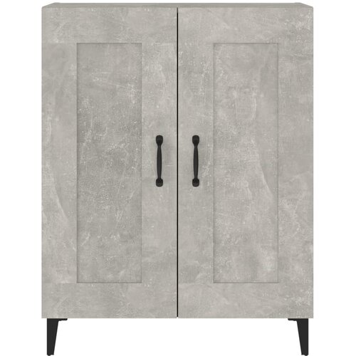  Komoda siva boja betona 69,5 x 34 x 90 cm od konstruiranog drva Slike