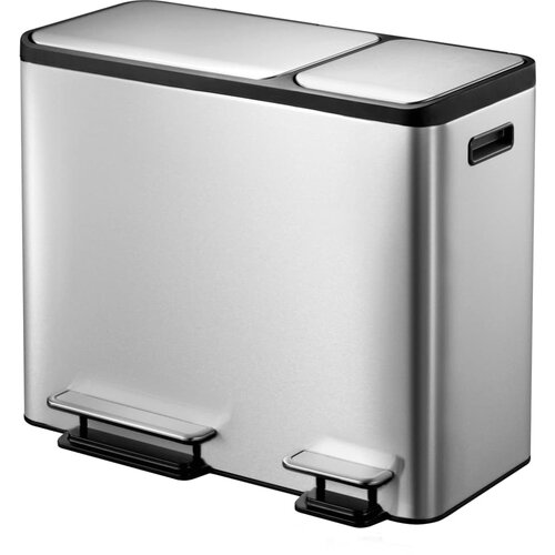 EKO Ko&amp;scaron; za smeti EcoCasa 3x15 L mat srebrn, (20821786) Slike