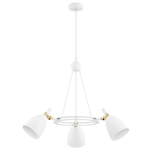  Argon 6148 - Luster na &amp;scaron;ipci CHARLOTTE 3xE27/15W/230V bela/zlatna Slike