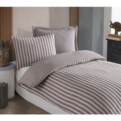Hanah home set Single posteljine Road Potlu, 140x200cm, Smeđa Slike