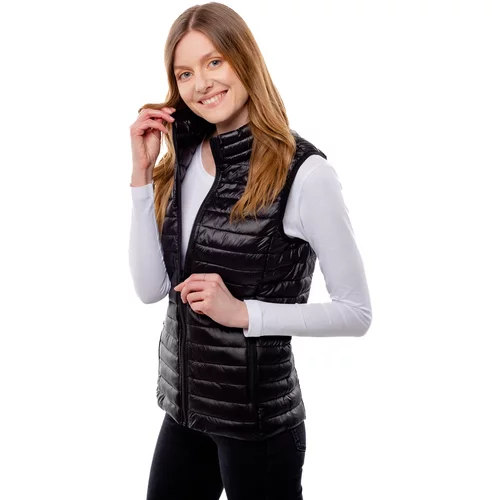 Glano Women's quilted vest - black