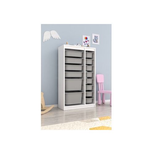 Hanah home vi&amp;scaron;enamenske police montana xs 2D4N8U white grey v2 Slike