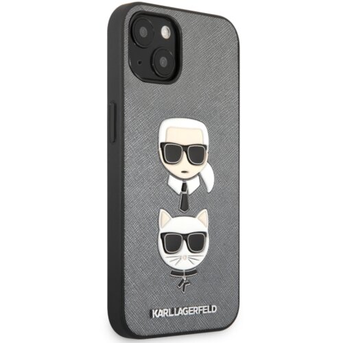 Karl Lagerfeld originalen ovitek KLHCP13SSAKICKCSL za iphone 13 mini siva zaščita - heads Cene