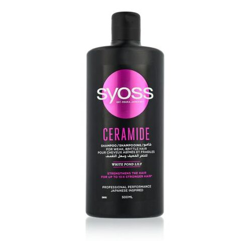 Syoss Ceramide Shampoo 500 ml &amp;scaron;ampon &amp;scaron;ibki in oslabljeni lasje po&amp;scaron;kodovani lasje unisex Slike