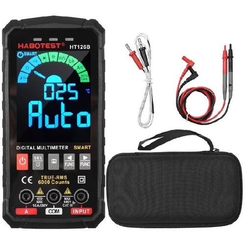 Univerzalni barvni LCD digitalni multimeter HT126B + LED svetilka Cene