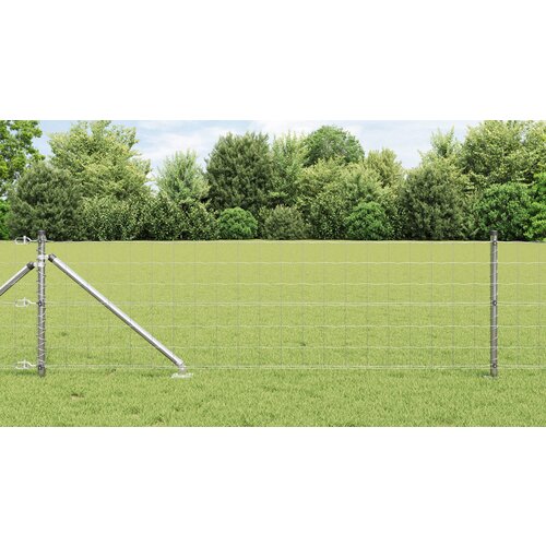 vidaXL evropska ograja z 13 konicami 0.8x25 m galvanizirano jeklo Cene