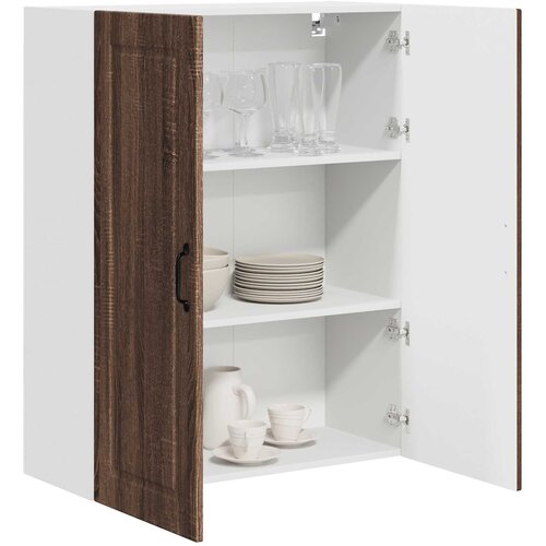  Ormar za Zid Smeđi hrast 80 x 31 x 100 cm Konstruirano drvo Slike