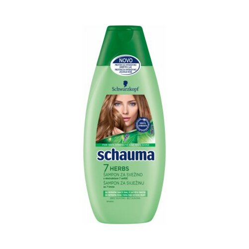Schwarzkopf Schauma 7 herbs šampon 400ml pvc Slike