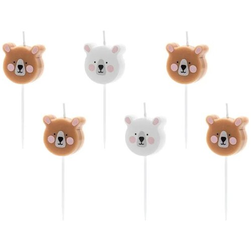 PARTY DECO rojstnodnevne svečke teddy bear, 3cm Cene