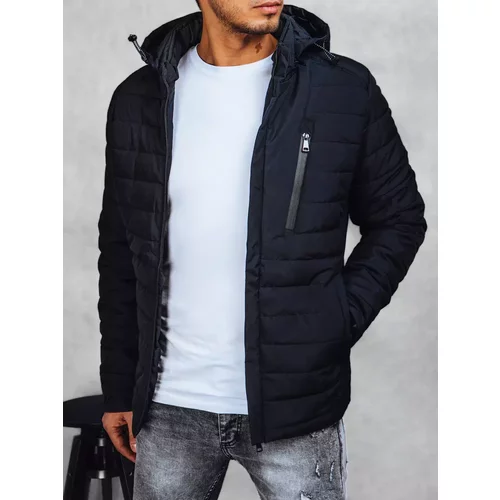 DStreet Men's Quilted Hooded Jacket Blue