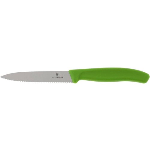 Victorinox Nazobčan nož za zelenjavo, dolžina 100/212 mm - zelen, (21563835) Slike