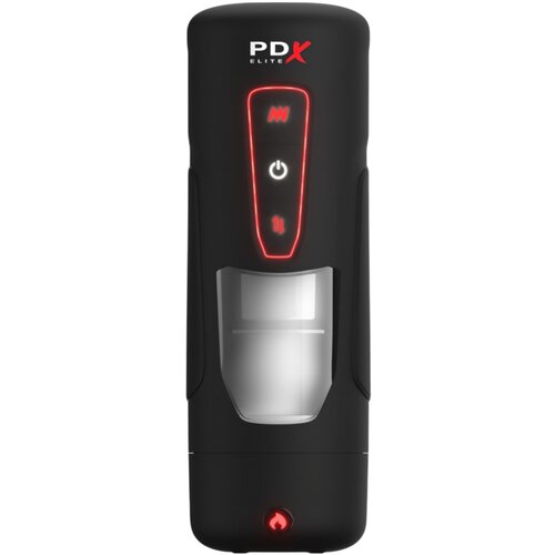 Pipedream PDX Elite Milk Me Hotter - grijaći masturbator (crni) Slike