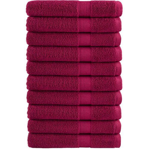 vidaXL Ručnici SOLUND 10 kom bordo 100 x 200 cm 600 gsm Cijene