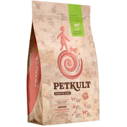 Petkult Sensitive Care Junior, medium - jagnjetina 3 kg Cene