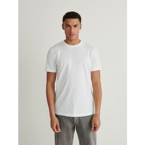 Reserved majica regular fit - bela Slike