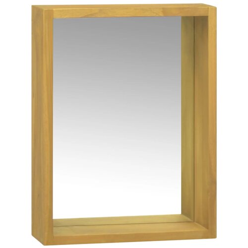 vidaXL omarica z ogledalom 30x10x40 cm trdna tikovina, (20716131) Cene