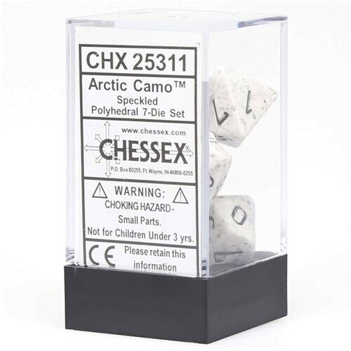 Chessex kockice - polyhedral - speckled - arctic camo (7) Cene