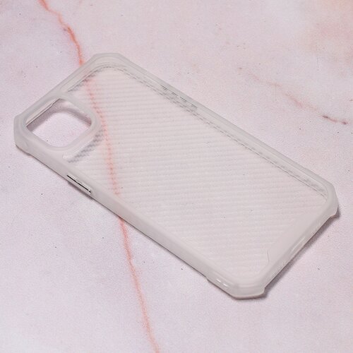 Telempire Torbica Carbon Crystal za iPhone 14 Plus 6.7 bela Slike