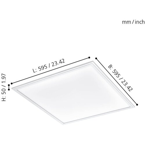 Eglo 32813 - led plafonsko svetlo salobrena LED/40W/230V Slike