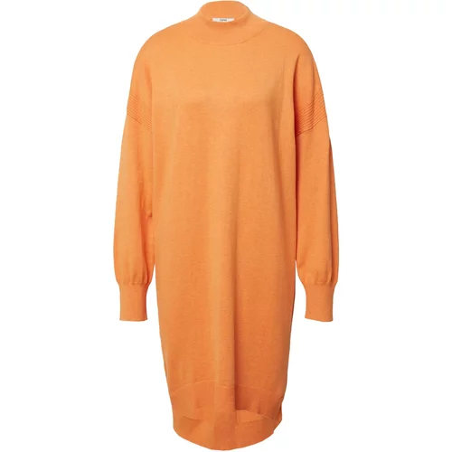 Esprit Pletena obleka svetlo oranžna